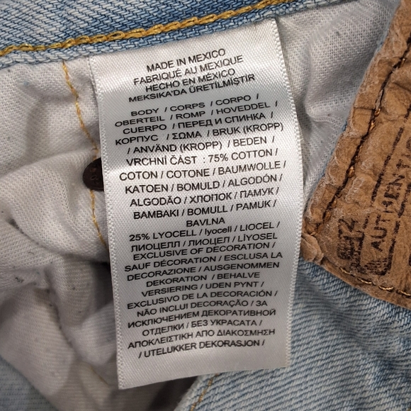 Polo Ralph Lauren~Womens Avery Boyfriend Patchwork Jeans~Light Wash Denim~25 - Picture 10 of 11